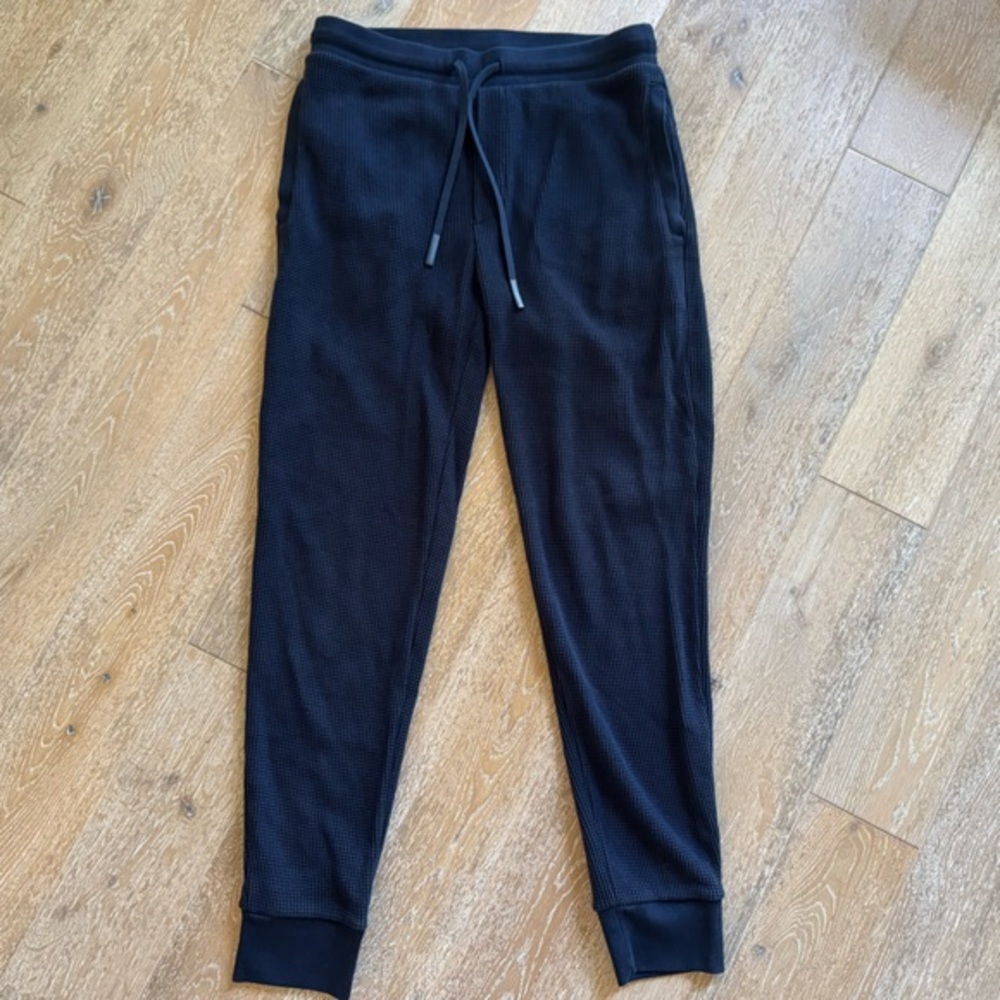 NWOT Theory Men's Mattis Organic Cotton Waffle Jogger Sweatpants